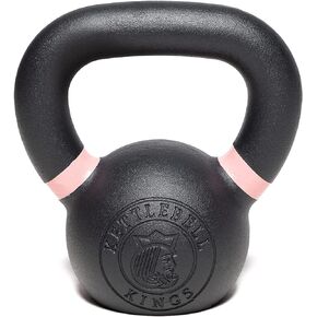 Kettlebell Kings Powder Coated Kettlebells - 35 lb Cast Iron Kettlebell for Strength Training and Workout - Durable Hand Weight Set for Home Gym - Ergonomic Weights for Women and Men - 11x6x12.5-Inch