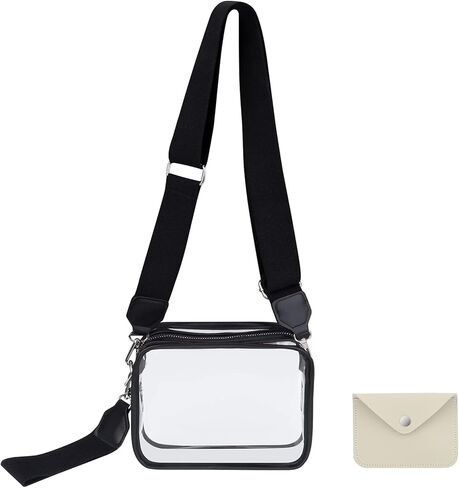 Clear Purse Clear Crossbody Bag for Women Clear Bag Stadium Approved for Concerts, Festivals, in Saudi Arabia