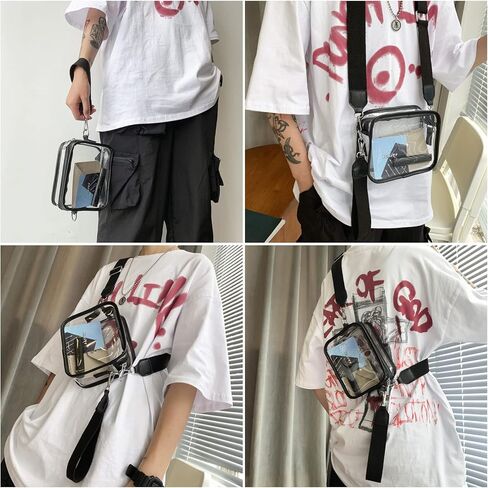 Clear Purse Clear Crossbody Bag for Women Clear Bag Stadium Approved for Concerts, Festivals, in Saudi Arabia