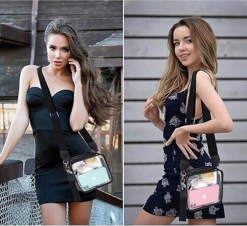 Clear Purse Clear Crossbody Bag for Women Clear Bag Stadium Approved for Concerts, Festivals, in Saudi Arabia