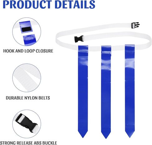 أحزمة كرة قدم العلم، مجموعة كرة قدم مكونة من 14 لاعبًا قابلة للتعديل مع 42 علمًا للبالغين والأطفال والشباب، مسابقة تدريب اللاعبين in Kuwait