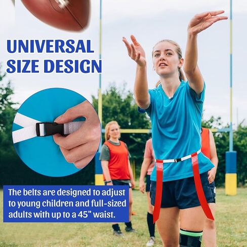 أحزمة كرة قدم العلم، مجموعة كرة قدم مكونة من 14 لاعبًا قابلة للتعديل مع 42 علمًا للبالغين والأطفال والشباب، مسابقة تدريب اللاعبين in Kuwait