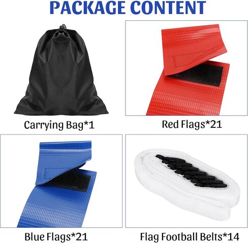 أحزمة كرة قدم العلم، مجموعة كرة قدم مكونة من 14 لاعبًا قابلة للتعديل مع 42 علمًا للبالغين والأطفال والشباب، مسابقة تدريب اللاعبين in Kuwait