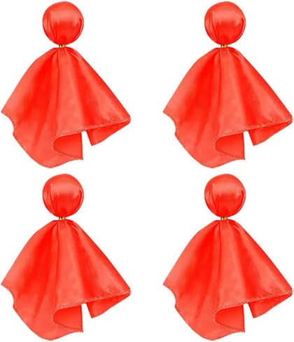 4 Pcs Football Referee Flags Soccer Tossing Flags Coach Penalty Flags Sports Challenge Flags Party Accessory Red in Saudi Arabia