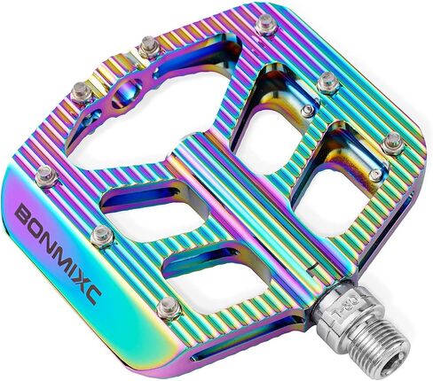 Bike Pedals 9/16 Mountain Bike Pedals Non-Slip Aluminum Alloy Large Platform Sealed Bearing Flat Road Bicycle Pedals in Saudi Arabia