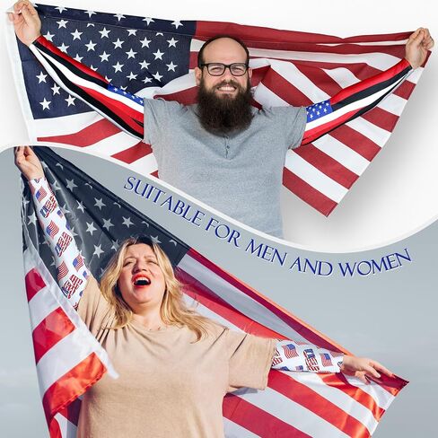 6 Pairs 3XL Patriotic Print Arm Sleeves for Men Plus Size Arm Sleeves American Flag Compression Sleeves in Saudi Arabia
