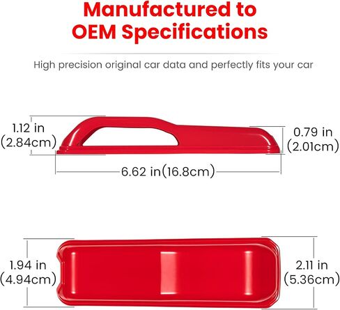 Engine Hood Hinge Cover Trim Exterior Accessories Decoration for 2018-2022 Jeep Wrangler JL JLU Sports Sahara Freedom Rubicon Unlimited Gladiator JT 2-Door & 4-Door (Red 2PCS) in Saudi Arabia
