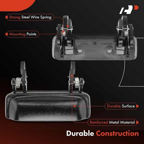 مقبض باب خارجي للسائق الأمامي أو جانب الراكب ممتاز متوافق مع Ford Ranger 2001-2011 وMazda B2300 2001-2010، B2500 2001، B3000 2001-2008، B4000 2001-2010، أسود مزخرف in Kuwait