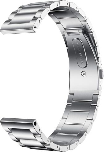 لأحزمة Garmin Vivoactive 4S، أحزمة ساعة من الفولاذ المقاوم للصدأ 18 مم لـ Garmin Venu 2S/Forerunner 255s/255s Music/Vivomove 3S 39 مم، أساور Fossil Women's Gen 6/5E 42 مم/Gen 4 Q Venture HR in Kuwait