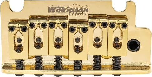 جيتار ويلكنسون WOV06 54 ملم (2-1/8 بوصة) 2 نقطة ST جيتار تريمولو بريدج لجيتار كهربائي MIJ/MIK Strat، كروم in Saudi Arabia
