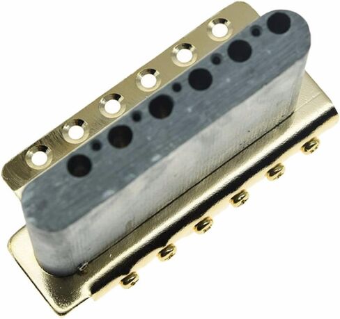 Dopro Gold ST Strat Guitar Trem Tremolo Bridge Full Size Block with Vintage Bent Steel Saddles for Mexican Strat in Saudi Arabia