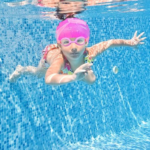 قبعات سباحة للأطفال للبنات، قبعة سباحة سيليكون مقاومة للماء للأطفال، قبعات سباحة متينة ومريحة للفتيات in Kuwait