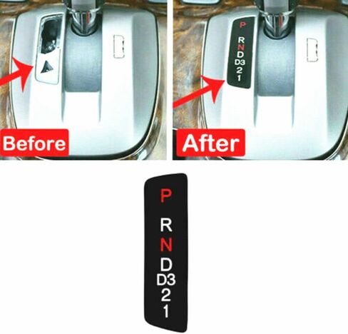 Gear Shift Position Indicator, Gear Shift Sticks Repair Panel Fit for Honda Accord 2008-13 Gear Indicator Black in Saudi Arabia
