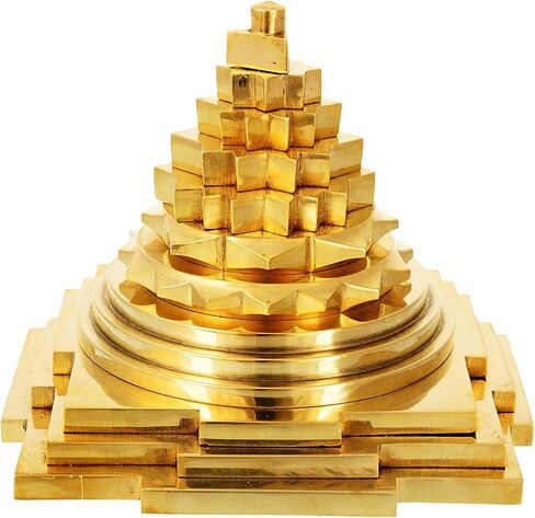 IndianStore4All Metal Shree Yantra أو Laxmi Yantra لجذب الثروة 1.4 بوصة in Saudi Arabia