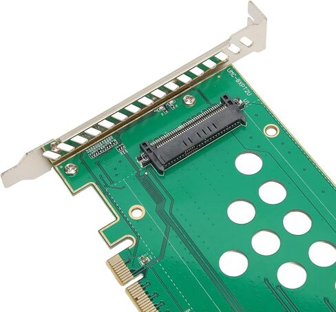 بطاقة محول Zopsc U.2 Nvme PCIe SSD، PCIE X8 X16 إلى U.2x2 محرك مزدوج U.2 Nvme PCIe SSD بطاقة Riser لسلسلة Intel SSD D7 P5510، سلسلة D7 P5500، سلسلة D7 PC5600، إلخ in Kuwait