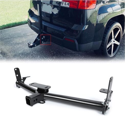 وصلة مقطورة سحب من الفئة III من ECOTRIC متوافقة مع 05-17 Chevy Equinox 10-17 GMC Terrain 06-09 Pontiac Torrent 02-07 Saturn Vue (ليس الهيكل الملحوم بالكامل) in Kuwait