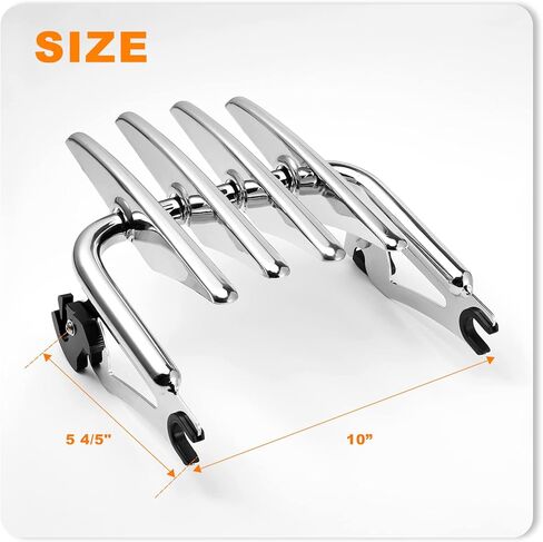 Stealth Mounting Luggage Rack Detachable Motorcycle Trunk Rack Chrome Compatible with Harley Touring CVO Road Glide Road King Electra Glide Street Glide Ultra Limited FLHTK 2009-2024 in Kuwait