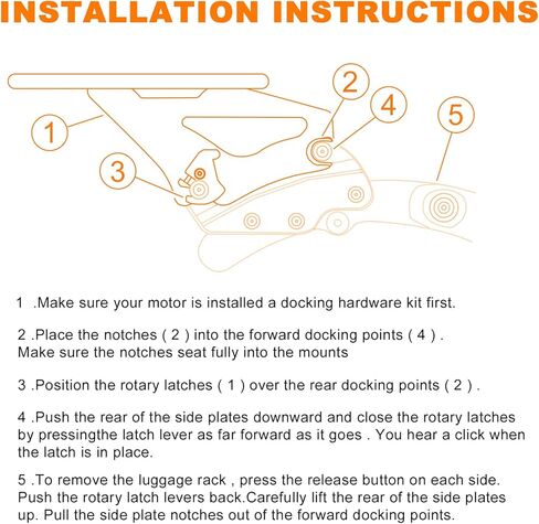 Stealth Mounting Luggage Rack Detachable Motorcycle Trunk Rack Chrome Compatible with Harley Touring CVO Road Glide Road King Electra Glide Street Glide Ultra Limited FLHTK 2009-2024 in Kuwait