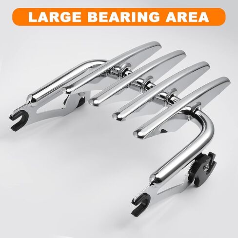 Stealth Mounting Luggage Rack Detachable Motorcycle Trunk Rack Chrome Compatible with Harley Touring CVO Road Glide Road King Electra Glide Street Glide Ultra Limited FLHTK 2009-2024 in Kuwait