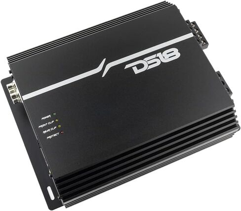 DS18 EXL-P2000X4 Korean 4-Channel Full Range Car Audio Amplifier Competition Grade Class AB MOSFET Amp 2000 Watts Rms - Remote BASS Knob Included in Saudi Arabia