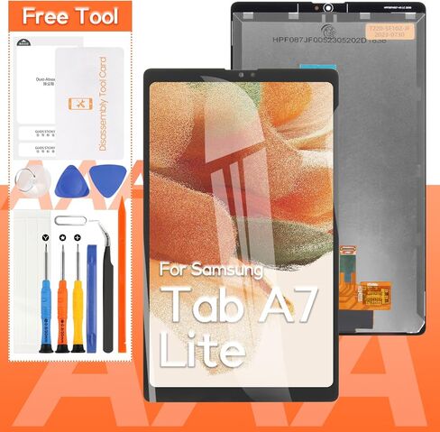 استبدال الشاشة لجهاز Samsung Galaxy Tab A7 Lite إصدار LTE شاشة LCD SM-T225 SM-T227 محول رقمي لشاشة اللمس مجموعة كاملة، مع أدوات (ليس لـ T220N) in Kuwait