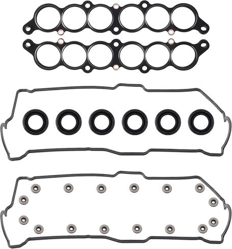 حشية غطاء صمام أسطوانة المحرك داسبيكان متوافقة مع 1995-2004 Toyota Tacoma 3.4L 2000-2004 Tundra 3.4L 1996-2002 4Runner 3.4L 1995-1998 T100 3.4L مجموعة حشية VS50422R 1717662040 VC203 MS 95899 in Kuwait