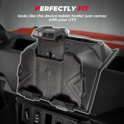 حامل الكمبيوتر اللوحي KEMIMOTO متوافق مع 2018-2023 Polaris Ranger XP 1000/ Crew، حامل هاتف Ipad مع صندوق تخزين (لا يناسب الزجاج الأمامي القابل للطي) in Kuwait