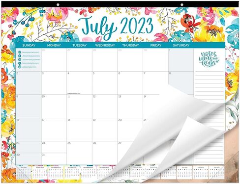 تقويم مكتب العام الأكاديمي 2023-2024 من بلوم - لوحة تنظيم شهرية كبيرة مقاس 21 بوصة × 16 بوصة (يوليو 2023 - يوليو 2024) ورقة سطح المكتب - موسمية in Kuwait