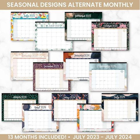 تقويم مكتب العام الأكاديمي 2023-2024 من بلوم - لوحة تنظيم شهرية كبيرة مقاس 21 بوصة × 16 بوصة (يوليو 2023 - يوليو 2024) ورقة سطح المكتب - موسمية in Kuwait