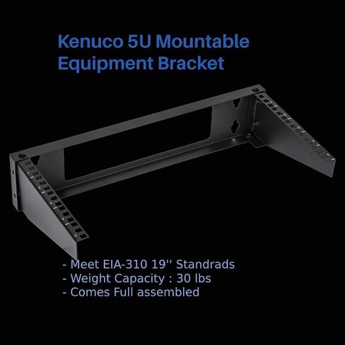 Kenuco 19 Inch Steel Vertical Rack and Wall Mountable Server Rack Mount (Black-4U) in Saudi Arabia
