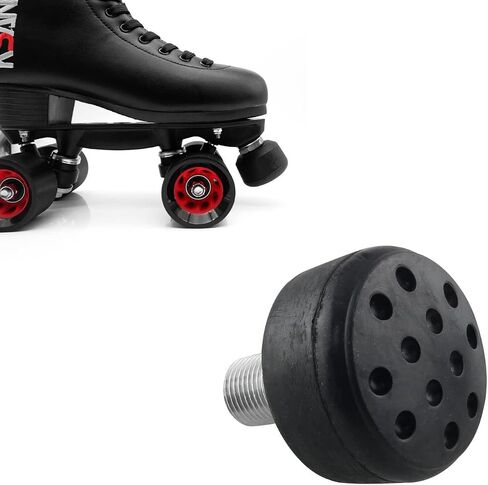 1Pairs Adjustable Rubber Brake Block Stoppers Roller Skates Toe Stops Roller Skating Toe Stoppers Durable Non-Marking Toe Stops Plugs for Quad Skates in Saudi Arabia