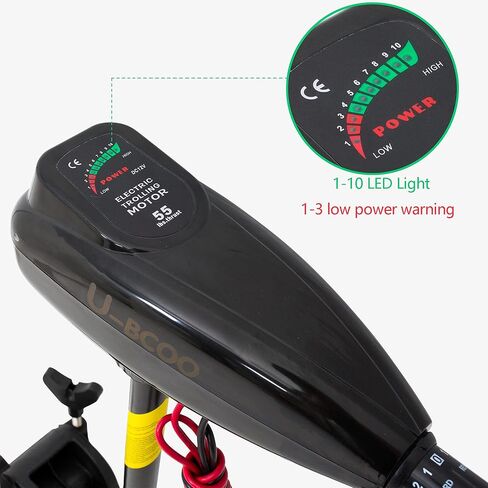 8 سرعات للمياه المالحة، محرك التصيد الكهربائي، قارب صيد خارجي، محرك كاياك (L-12V-46lbs) in Kuwait