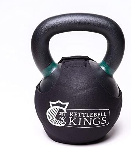SPECIFIC TO KETTLEBELL KINGS PRODUCTS - Powder Coat Kettlebell Wrap (4-48 KG) - Floor Protector Kettlebell Cover With 3mm Neoprene Sleeve for Gym or Home Fitness Kettlebell Protection in Saudi Arabia