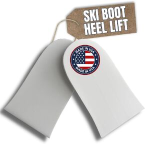 Covey Sports Ski Boot Inserts, Snowboard & Ski Boot Heel Lift Fitting Pads - (Small, Medium, Large) - Wedge Padding Insert for Foot, Heel, and Ankle Lift and Impact Absorption (Sold in Pairs)