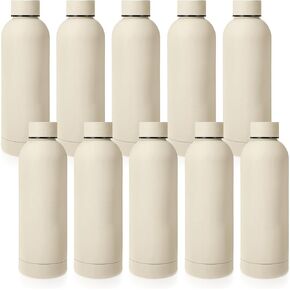 Bokon 10 Pcs Stainless Steel Water Bottle Bulk Double Layer Vacuum 17 oz Small Mouth Sport Insulated Metal Valentine's Day Gifts Reusable Flask with Leakproof Lid for Cyclists Runners(Colorful) in Kuwait