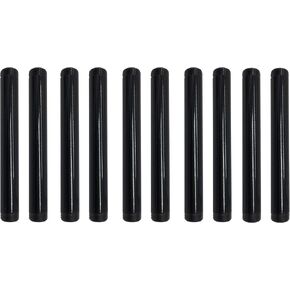 1/2 Inch Mallealbe Cast Iron Pipe, Pre Cut, Industrial Steel Black Fits Standard One Half Inch Black Threaded Pipes Nipples and Fittings, Build Vintage DIY Furniture, 10 Pack (12 Inch Length)