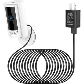 محول طاقة ALERTCAM لكاميرا Ring الداخلية وكاميرا Ring الداخلية الجديدة تمامًا (الجيل الثاني)، مع كابل شحن مسطح بطول 25 قدمًا/7.5 متر لشحن الكاميرا باستمرار (غير متوافق مع كاميرا Ring Stick Up Cam) in Kuwait