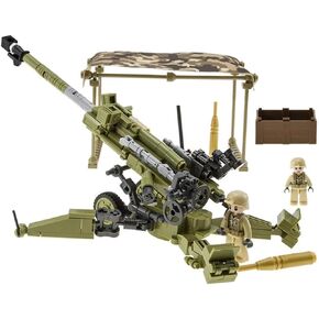 WW2 Building Block Army Military Toy 4 Military Figures and Armor Toy Thunder Containers Command Operations Building Brick Toy Battle Sets for Kids