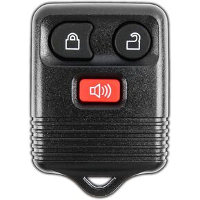 2 Keyless Option Replacement Keyless Entry Remote Control Key Fob Clicker Transmitter 3 Button - Black
