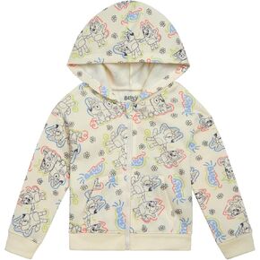 Bluey Bingo Cozy Sherpa Zip Up Cosplay Hoodie Toddler to Little Kid