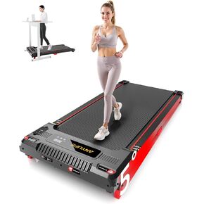 Incline Walking Pad Foot Massage, 2.5HP Under Desk Treadmill 330LB Capacity, Compact Treadmill with Feet Massager, Double Sided Treadmill for Massage and Exercise520F-A Green