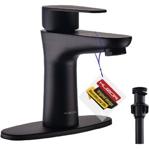 1Pc 304 Stainless Steel Bathroom Faucets, ‎5-Minutes Installation, Single Hole Sink Faucet - for Bathroom/Vanity/Rv - 6.69 Inch Faucet Height, 35.9 Oz Weight - Brushed Nickel