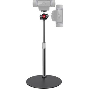 Etour Webcam Desk Mount Stand with 360° Ballhead, Heavy Base Height Adjustable Compatible with Logitech Webcam C920 C922 Brio 4K, and Other Webcam with 1/4" Thread for Live Streaming/Video Calling