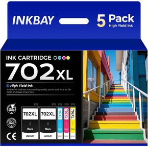 702XL Ink Cartridge high Capacity Combo 5 Pack
