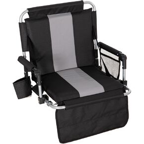 ALPHA CAMP Stadium Seat Padded Chair for Bleachers with Back& Arm Rest
