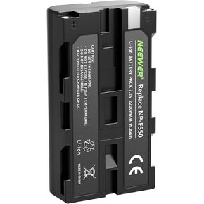 Neewer® (2Pack) 2600mAh Sony NP-F550/570/530 Replacement Battery for Sony HandyCams, Neewer Nanguang CN-160,CN-216,CN-126 Series and Other LED On-Camera Video Lights Which Using NP-F550