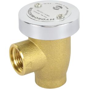 HYDRO MASTER Water Anti-Siphon Vacuum Breaker, 3/4 in., Brass Body & Chrome-Plated Cap, LF Brass.