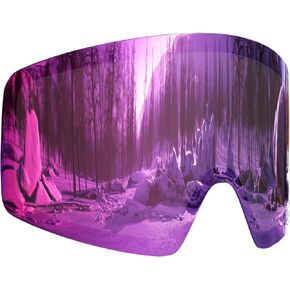 نظارات تزلج مضادة للضباب وحماية من الأشعة فوق البنفسجية بعدسة مزدوجة قابلة للفصل نظارات على الجليد بدون إطار للرجال والنساء والشباب in Kuwait