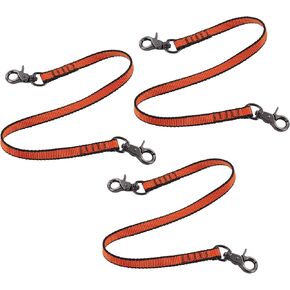 Ergodyne Squids 3153 Nylon Web Tool Tether, 24 inch Lanyard - Dual Trigger Hook Attachment Ends, 5 lbs