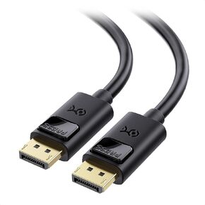 Cable Matters 2-Pack 4K DisplayPort to DisplayPort Cable, Computer Monitor Cable 6 ft, 4K@60Hz, 2K@144Hz, Display Cable, Male to Male Display Port Cable, Gold-Plated DP to DP Cable, 6 Feet